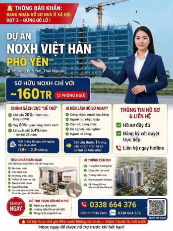 Thông báo tiếp nhận hồ sơ dự án nhà ở xã hội kđt việt hàn 7658129