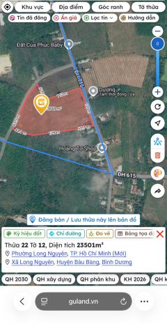 Bán quỹ đất 2,35 ha mặt tiền đường nhựa  phường long 7659735