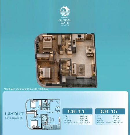 2pn2vs - căn góc đẹp nhất the sunrise bay hạ long! view 7660324