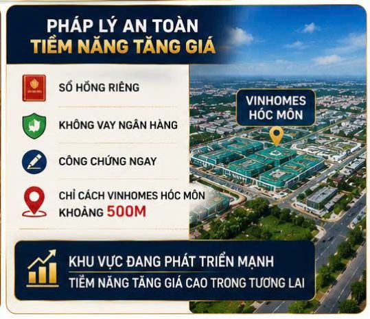 Bán gấp đất mặt tiền kd n.v.bứa, xuân thới thượng, hóc môn 7660379