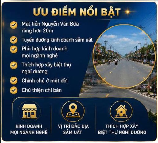 Bán gấp đất mặt tiền kd n.v.bứa, xuân thới thượng, hóc môn 7660380