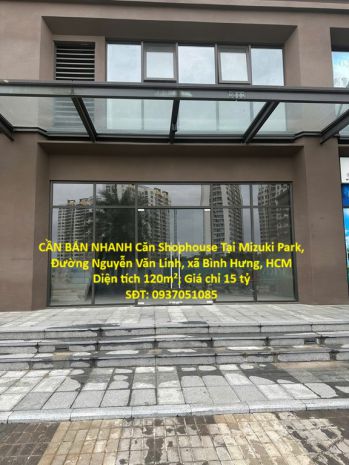 Cần bán nhanh căn shophouse tại mizuki park, đường nguyễn 7661618