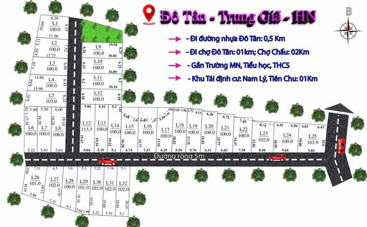 E thịnh mở bán nhiêu lô ,giá chỉ hơn 700 tr dt 100 m fun 7662677