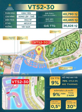 Nhà phố liền kề 80m2 view 2 công viên + golfvinhomes 7668691
