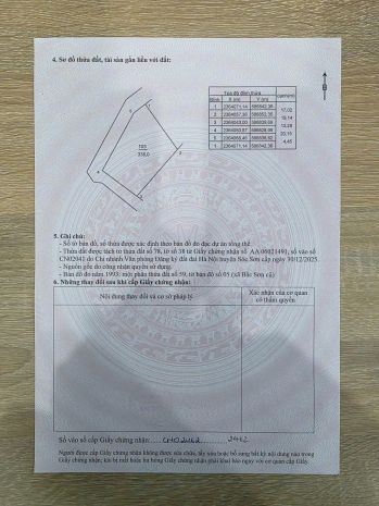 Các bác lưu ý ,giá chưa đến 2 tỷ ,diện tích gàn 350 m ,lô 7669782