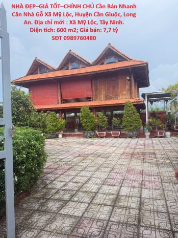 Nhà đẹpgiá tốtchính chủ cần bán nhanh căn nhà gỗ xã mỹ 7670378