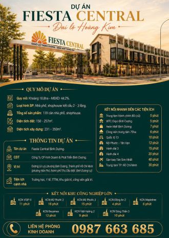 Fiesta central  đại lộ hoàng kim
 tâm điểm đầu tư giữa 7671190