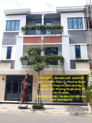 Hot hot  cần bán gấp  nhà phố ngã tư miếu ông cù, phường 7673998