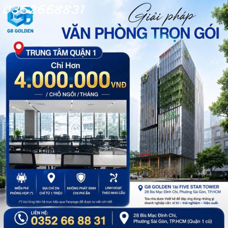 Chỉ từ 4 triệutháng  sở hữu văn phòng hạng a, view triệu 7674247