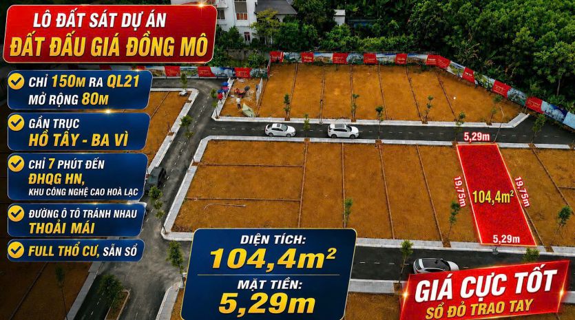 Bán đất hòa lạc giá tốt 7675989