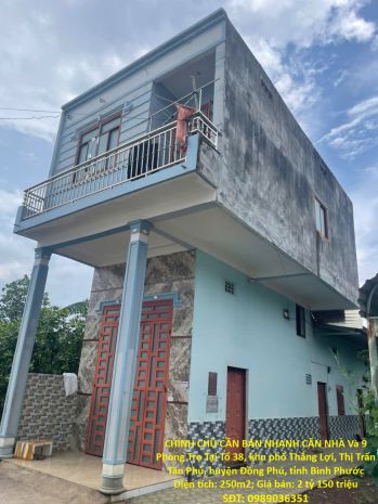 Chính chủ cần bán nhanh căn nhà và 9 phòng trọ tại phường 7679485