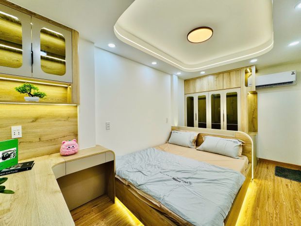 Nhà đẹp bình thạnh - 4 tầng  sau lưng dãy mặt tiền trần 7679612
