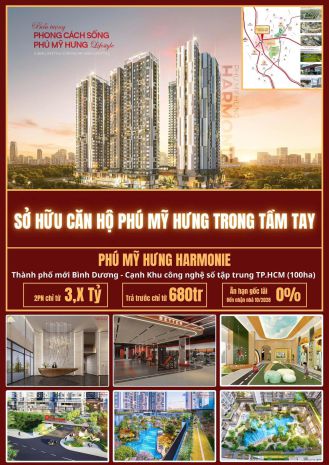 Sở hữu căn hộ phú mỹ hưng harmonie  2pn view hồ bơi khoáng 7680281