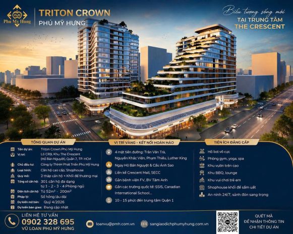 301 căn hộ cao cấp sẽ được cđt phú mỹ hưng mở bán tại khu 7681707