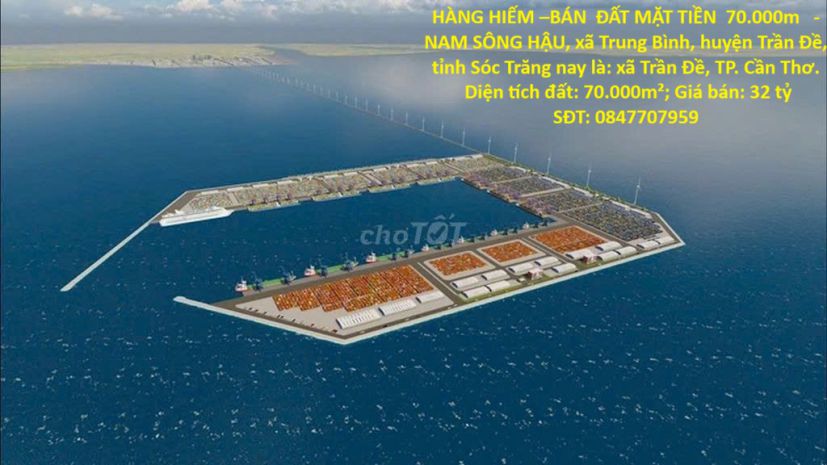 Hàng hiếm bán  đất mặt tiền  70.000m   -nam sông hậu, xã 7682275