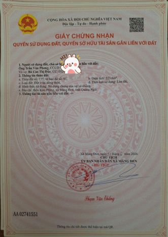 Bán đất full thổ cư tại măng đen  quảng ngãi 7682365