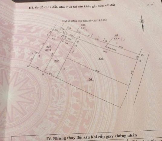 Đất đào xuyên  bát tràng  63m²  chỉ 53trm², lh 7682507