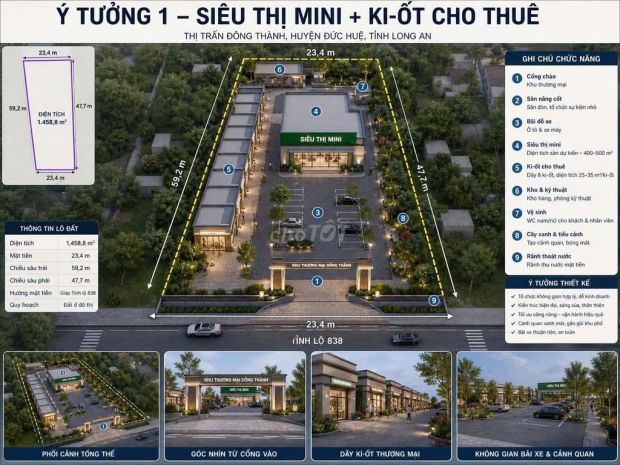 Đất chính chủ - sổ đỏ odt - mặt tiền tl838 thị trấn đông 7683495