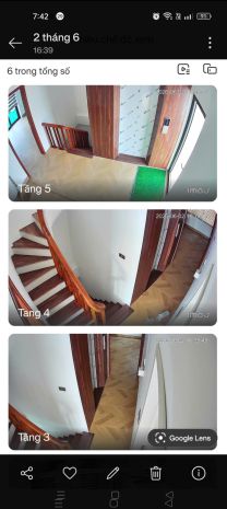 Cho thuê nhà 5 tầng mới xây  có thang máy  đường 7m 7684337