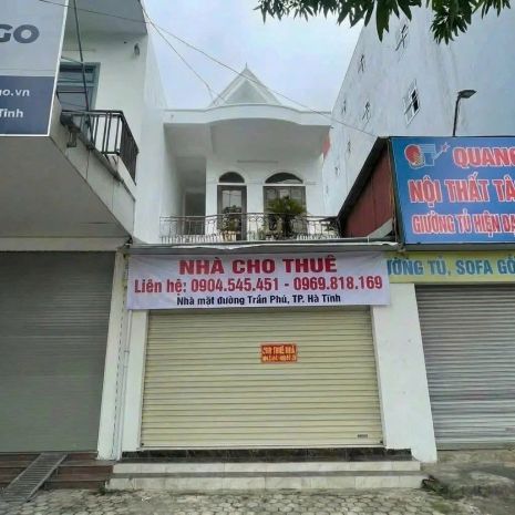 Cho thuê nhà mặt đường trần phú  tp. hà tĩnh 7686849
