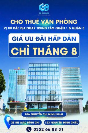 Cho thuê văn phòng quận 1  quận 3  giá từ 19m² 7689203