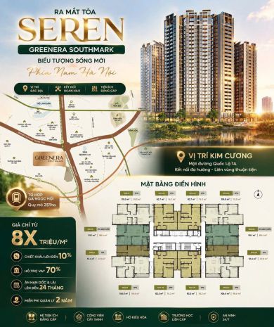 Đón đầu cú hích hạ tầng phía nam hà nội - căn 1pn+ 47m² giá 7690203