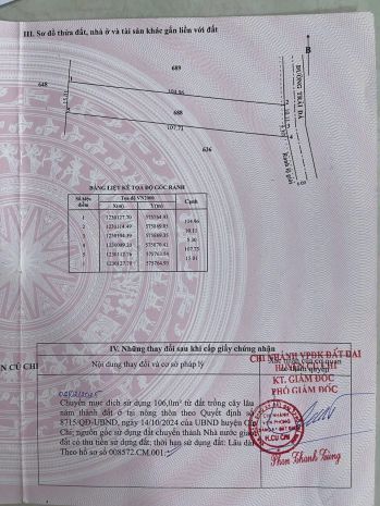 Bán đất mặt tiền nguyễn thị vui, diện tích 1600.2m2 có 7691505