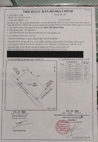 Chính chủ bán đất lô góc ngay ngã tư đường nhựa lê thị lục, 7691640
