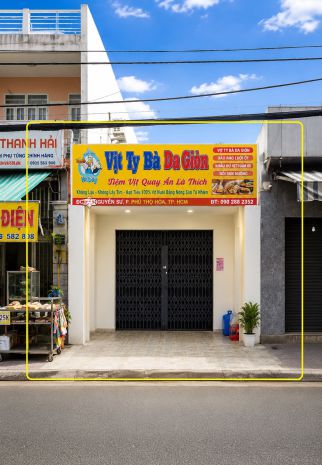 Cho thuê nhà mặt tiền chợ tân hương 76m², 16triệu - buôn 7695426