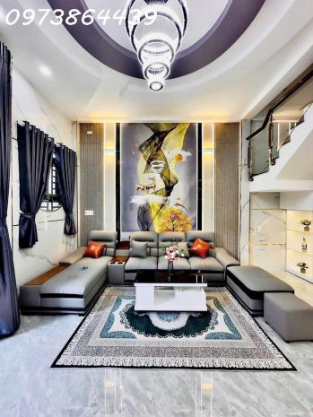 Nhà mới full nội thất vip 4 tầng - 55m2- 4pn-   xe hơi đỗ 7696565