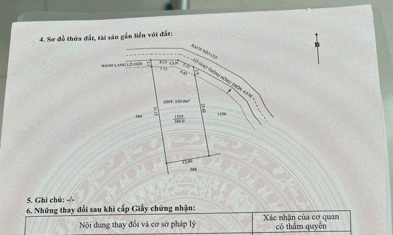 Bán đất thổ cư 350m2 tại xã  phong điền , cần thơ  giá tốt 7697913