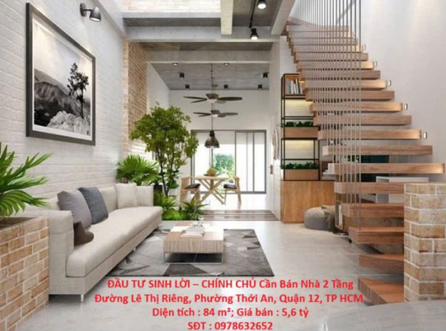 Đầu tư sinh lời  chính chủ cần bán nhà 2 tầng đường lê thị 7702150