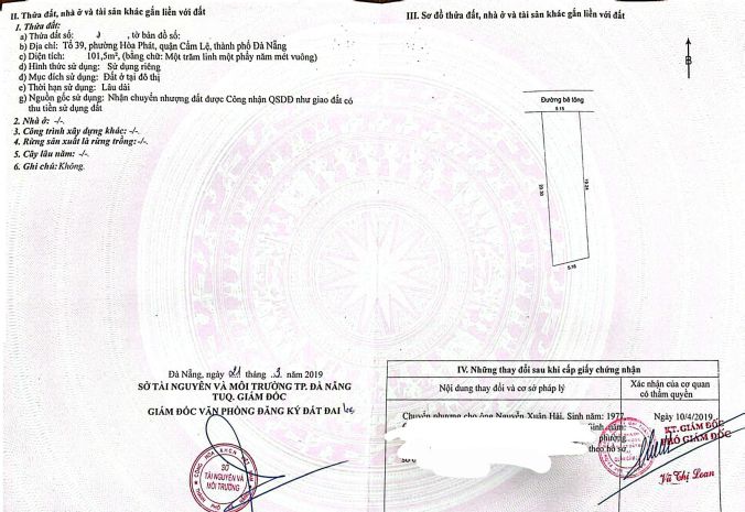 Bán đất kiệt tôn đản - kiệt ô tô thông - - p. an khê, tp đà 7702415