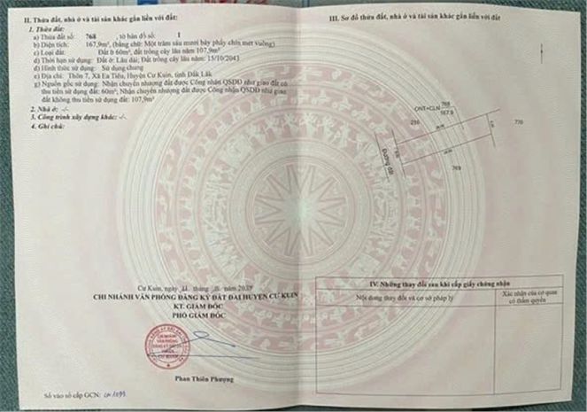 Đất đẹp giá tốt  bán lô đất thôn 7, xã ea tiêu, huyện cư 7704159