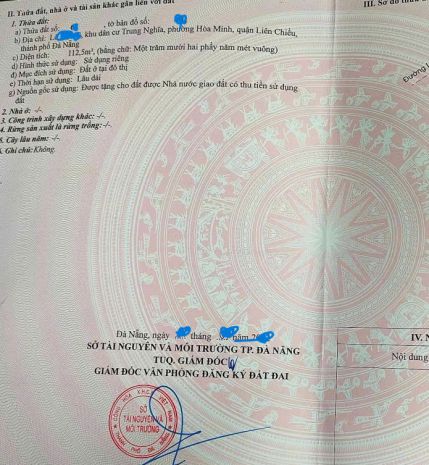 Đất mặt tiền đường 10,5m gần ngay bến xe đà nẵng 7705677