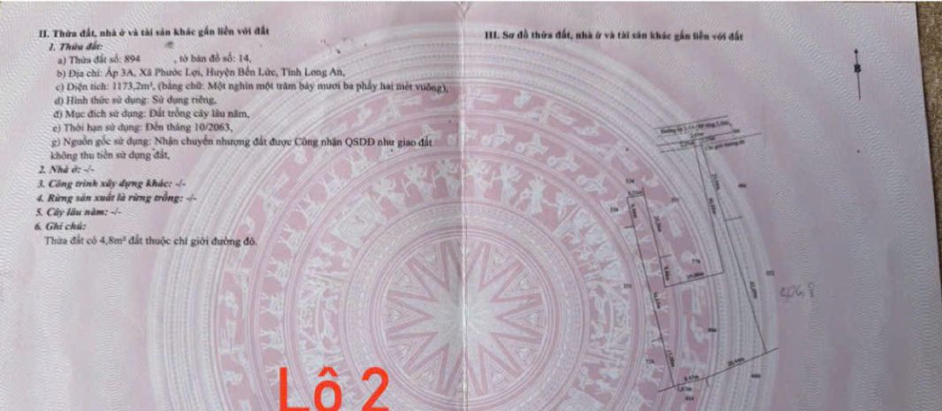 Chính chủ cần bán gấp 2 lô đất nở hậu đẹp  giá tốt - tại 7708652