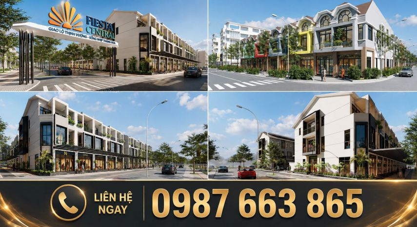 Fiesta central 4,3 tỷ   sở hữu nhà phố 2 mặt tiền hay chỉ 7710607