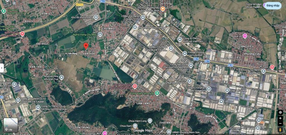Bán đất đường tam giang, tp bắc ninh, 46,4m2, nhỉnh 1 tỷ, 7710626