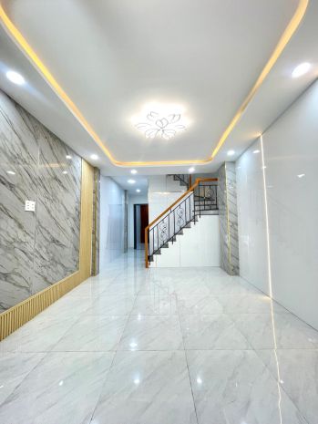Mặt hẻm xe tải q.8  4 tầng btct 50m² 5pn  đỗ oto thoải 7714054