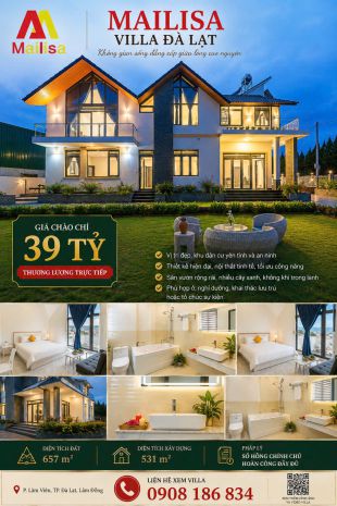 Siêu phẩm bán villa mailisa đà lạt  đẳng cấp thượng lưu 7714138