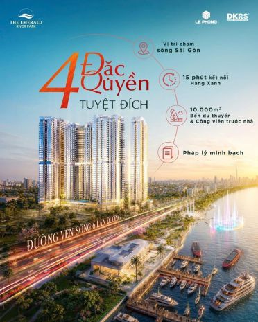 The emerald river park chỉ 379tr sở hửu ngay căn hộ bến du 7716428