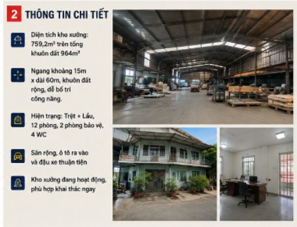 Kho xưởng mặt tiền đặng công bỉnh  759m²  ngang 15m 7717094