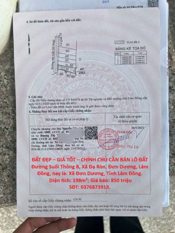 Đất đẹp  giá tốt  chính chủ cần bán lô đất đường suối 7719095