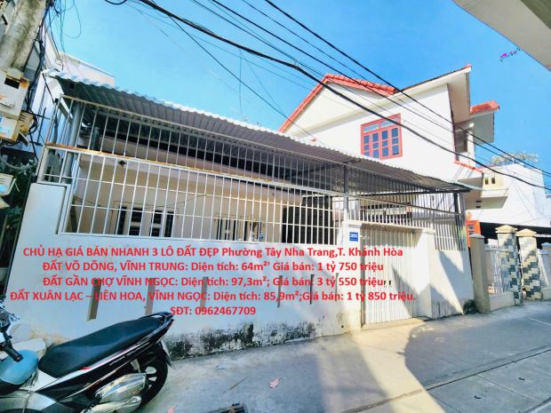 Hot hot  chính chủ hạ giá bán nhanh 3 lô đất đẹp  phường 7719119