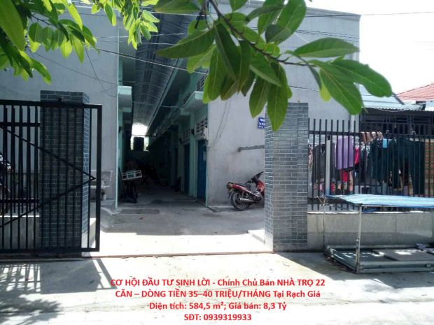 Cơ hội đầu tư sinh lời - chính chủ bán nhà trọ 22 căn 7719184