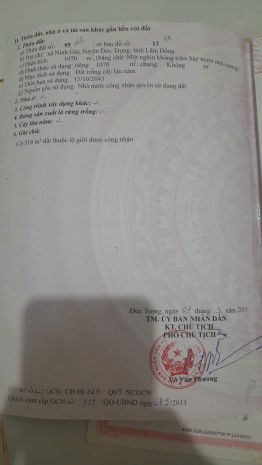 Chính chủ bán đất 1.070m²  tại ninh gia, đức trọng, lâm 7719716