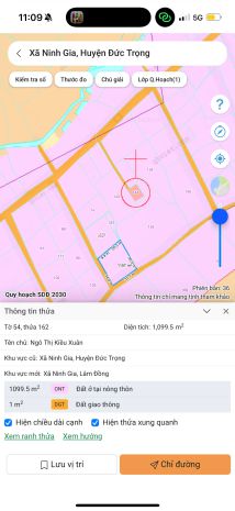 Chính chủ bán đất 1.070m²  tại ninh gia, đức trọng, lâm 7719718