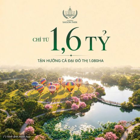 Chỉ từ 1,6 tỷ  tận hưởng trọn vẹn đại đô thị 1.080 hecta 7721475