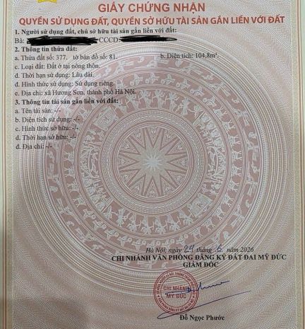 Hot hot sở hữu ngay lô đất vị trí đắc địa tại huyện mỹ đức, 7722549