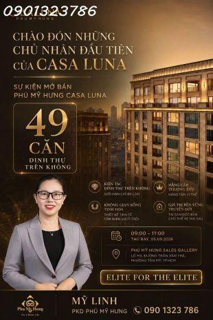 Casa luna phú mỹ hưng chính thức mở bán 0509  49 dinh thự 7722604